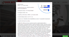 Desktop Screenshot of inox.hu